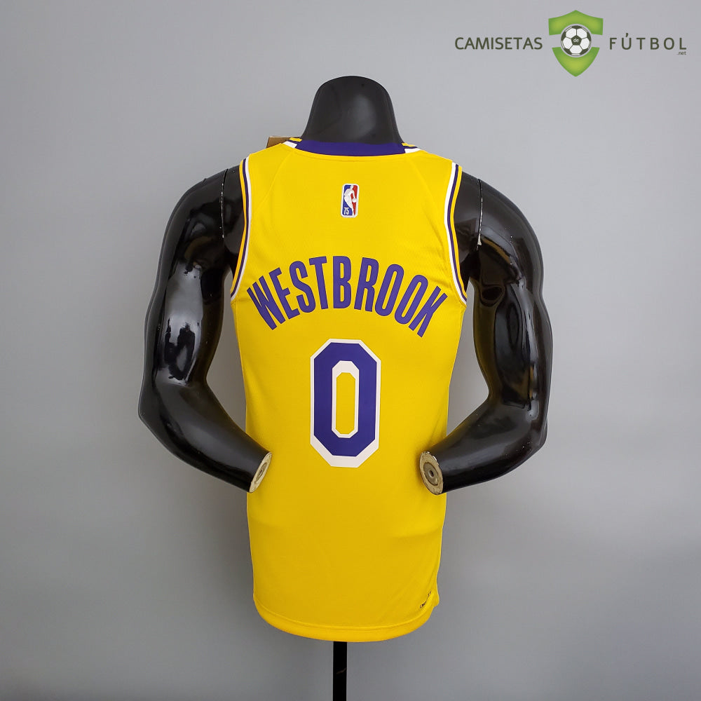 Camiseta Los Angeles Lakers 21-22 - Russell Westbrook 0 Amarilla Nba
