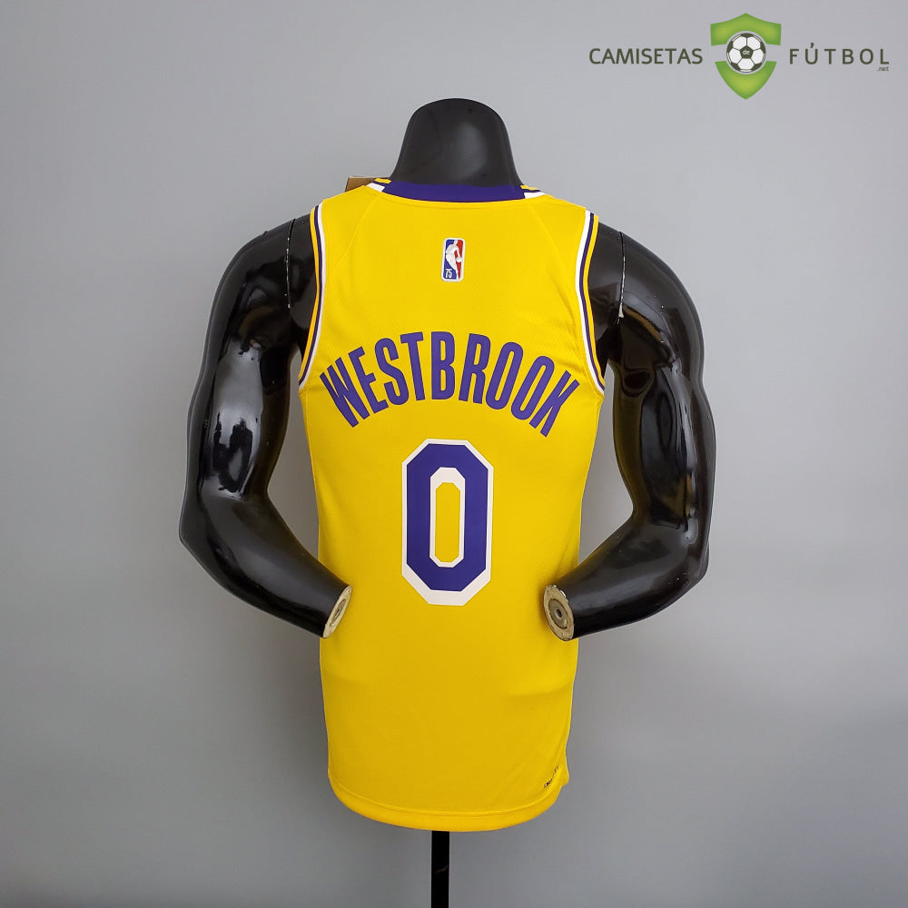 Camiseta Los Angeles Lakers 21-22 - Russell Westbrook 0 Amarilla Nba