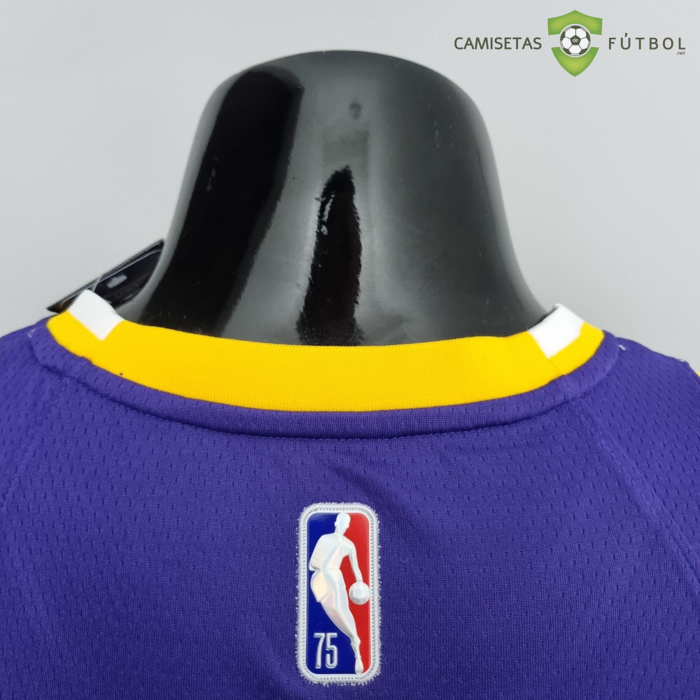 Camiseta Los Angeles Lakers 21-22 - Russell Westbrook 0 Púrpura Amarillo Nba