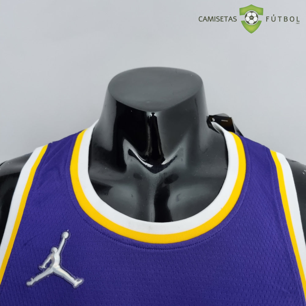 Camiseta Los Angeles Lakers 21-22 - Russell Westbrook 0 Púrpura Amarillo Nba
