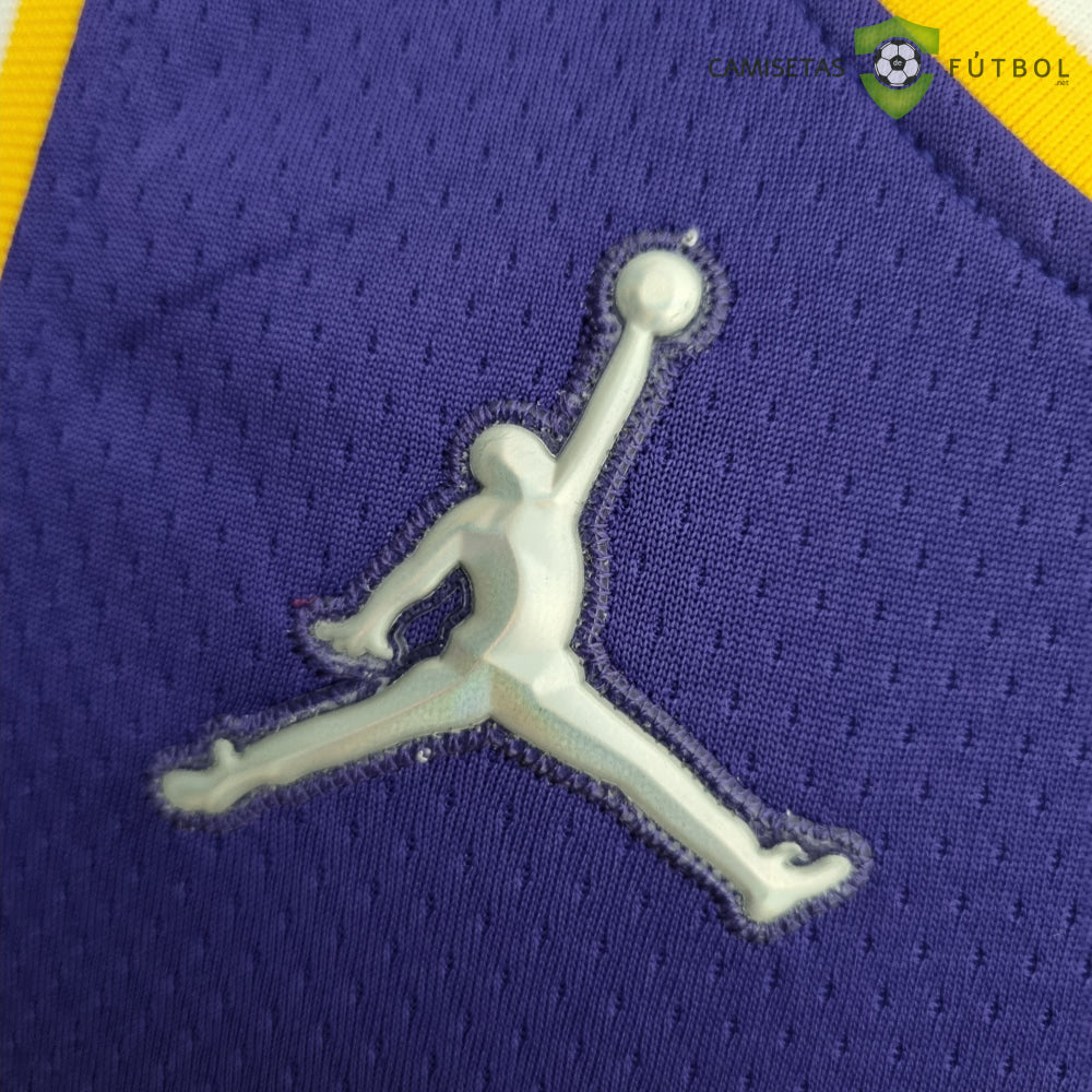 Camiseta Los Angeles Lakers 21-22 - Russell Westbrook 0 Púrpura Amarillo Nba