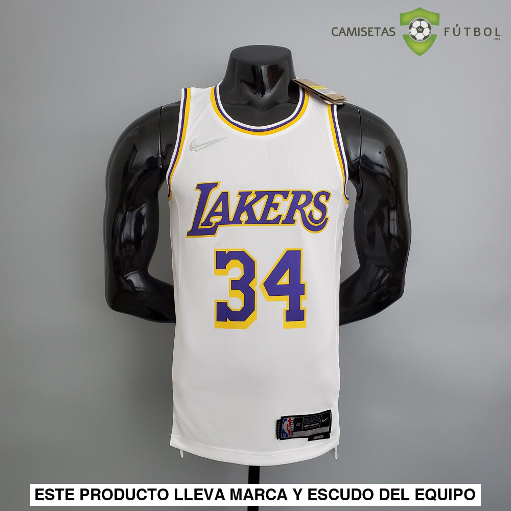 Camiseta Los Angeles Lakers 21-22 - Shaquille Oneal 34 Blanco Nba