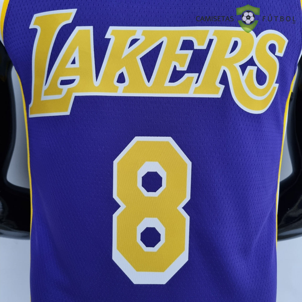 Camiseta Los Angeles Lakers 21-22 - Thomas Bryant 8 Púrpura Amarilla Nba