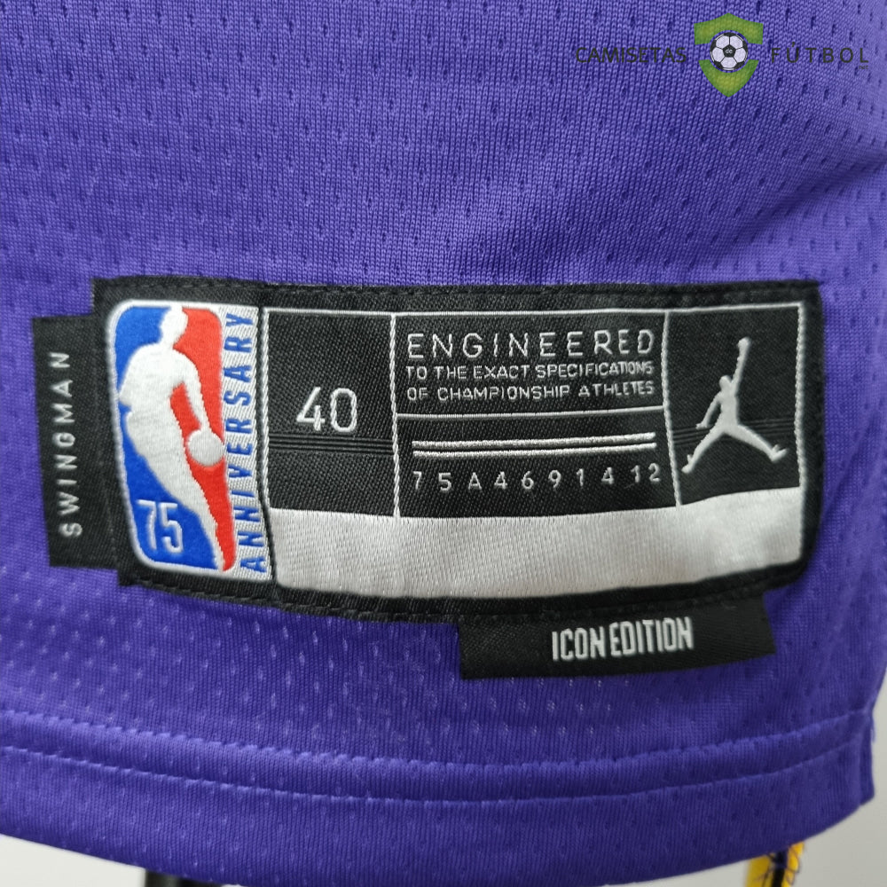 Camiseta Los Angeles Lakers 21-22 - Thomas Bryant 8 Púrpura Amarilla Nba