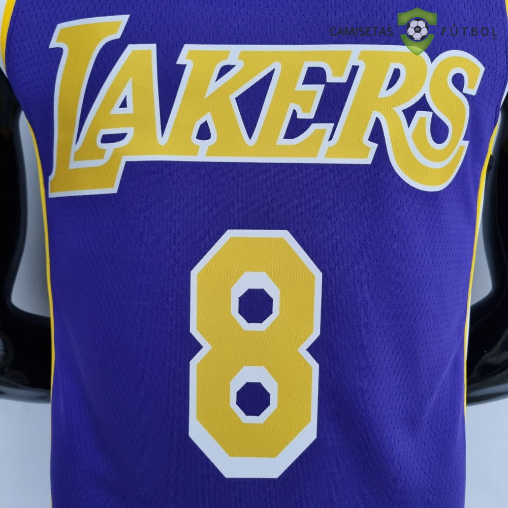 Camiseta Los Angeles Lakers 21-22 - Thomas Bryant 8 Púrpura Amarilla Nba