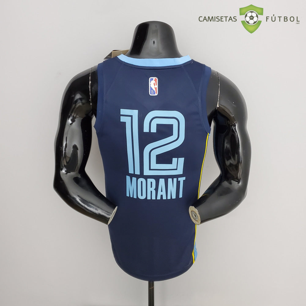 Camiseta Memphis Grizzlies 21-22 - Ja Morant 12 Azul Marino Nba