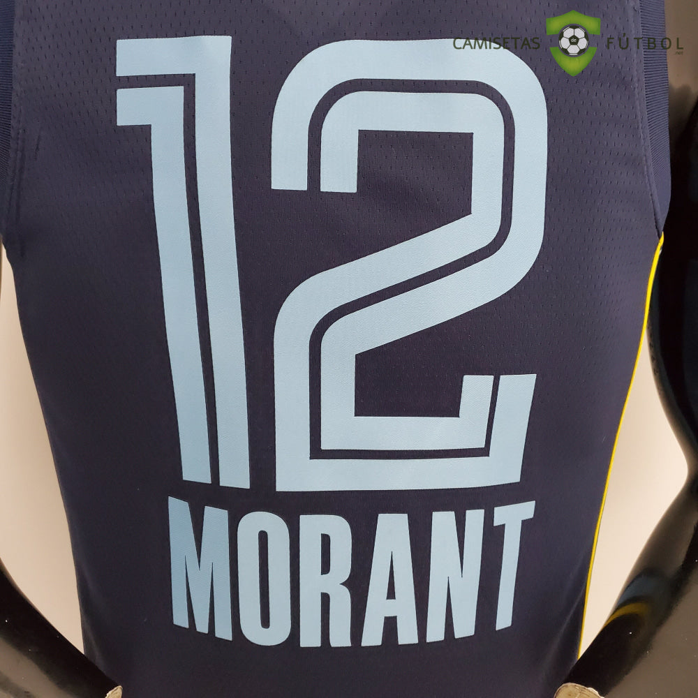 Camiseta Memphis Grizzlies 21-22 - Ja Morant 12 Azul Marino Nba
