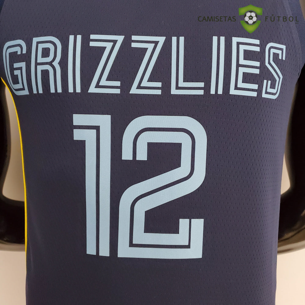 Camiseta Memphis Grizzlies 21-22 - Ja Morant 12 Azul Marino Nba