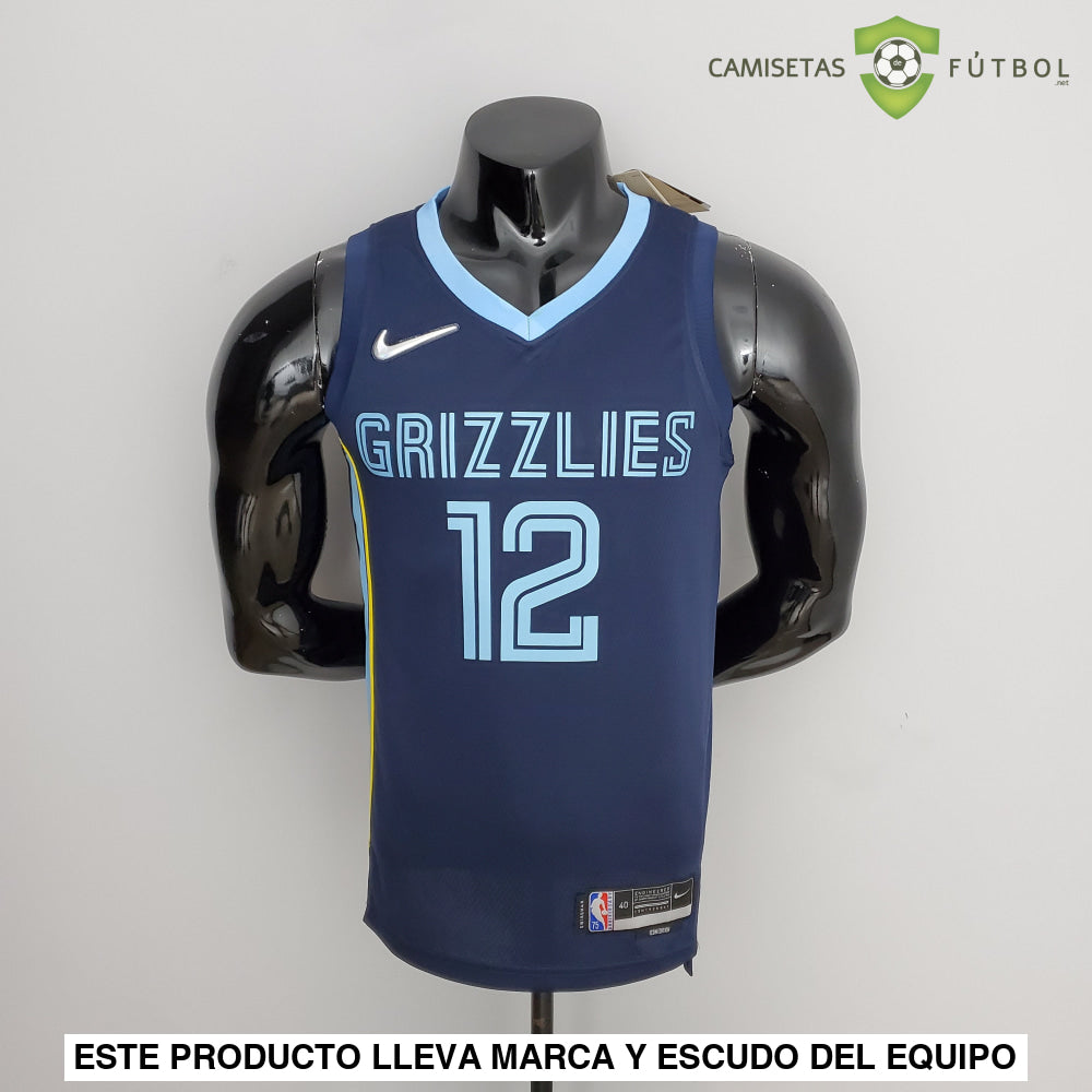 Camiseta Memphis Grizzlies 21-22 - Ja Morant 12 Azul Marino Nba