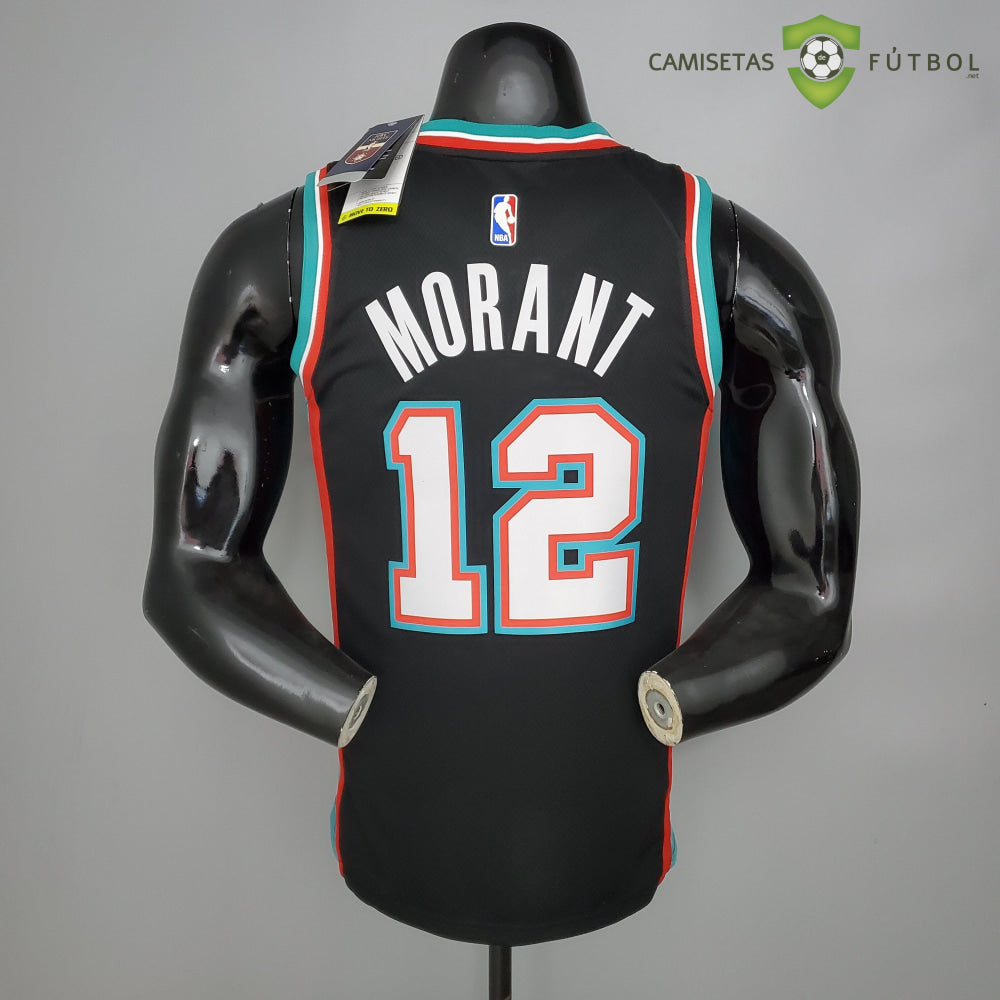Camiseta Memphis Grizzlies 21-22 - Ja Morant 12 Negro Nba