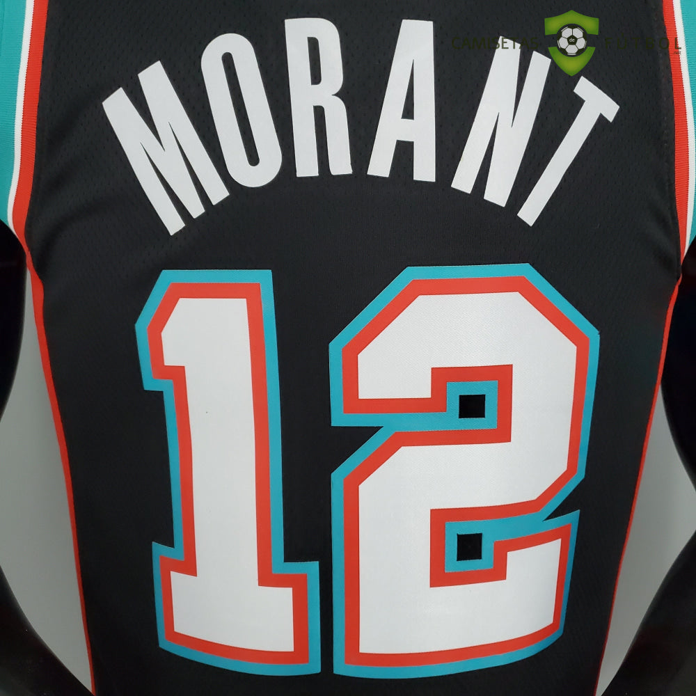Camiseta Memphis Grizzlies 21-22 - Ja Morant 12 Negro Nba