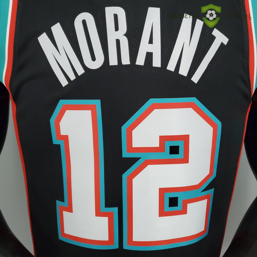 Camiseta Memphis Grizzlies 21-22 - Ja Morant 12 Negro Nba