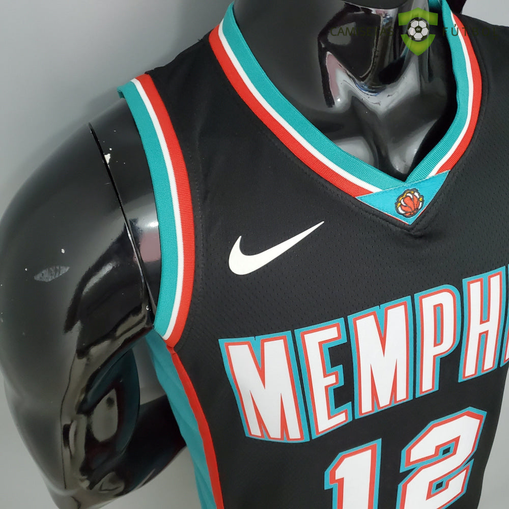 Camiseta Memphis Grizzlies 21-22 - Ja Morant 12 Negro Nba
