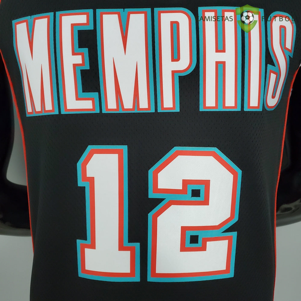 Camiseta Memphis Grizzlies 21-22 - Ja Morant 12 Negro Nba