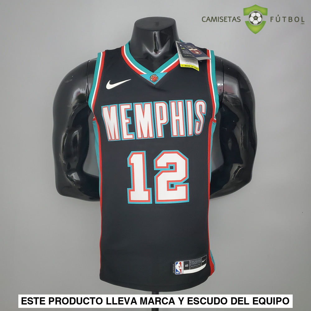 Camiseta Memphis Grizzlies 21-22 - Ja Morant 12 Negro Nba