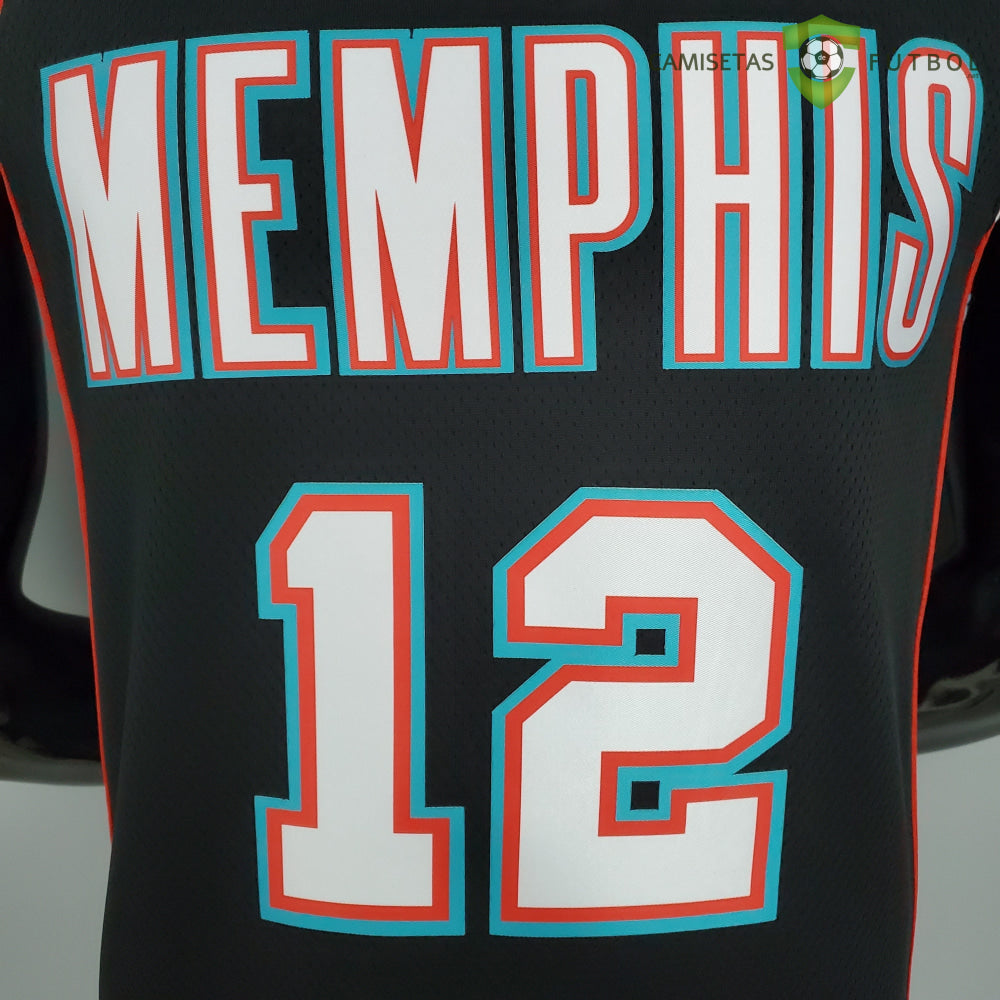 Camiseta Memphis Grizzlies 21-22 - Ja Morant 12 Negro Nba
