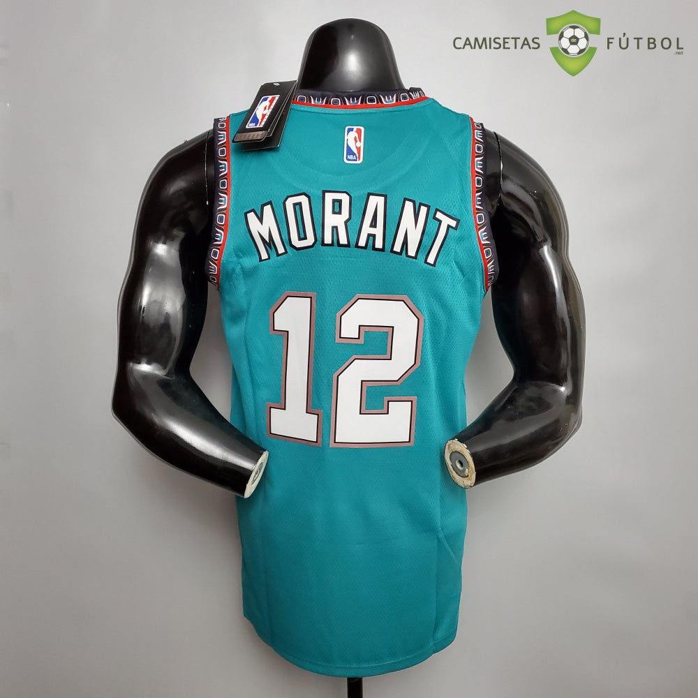 Camiseta Memphis Grizzlies 21-22 - Ja Morant 12 Verde Azulado Nba