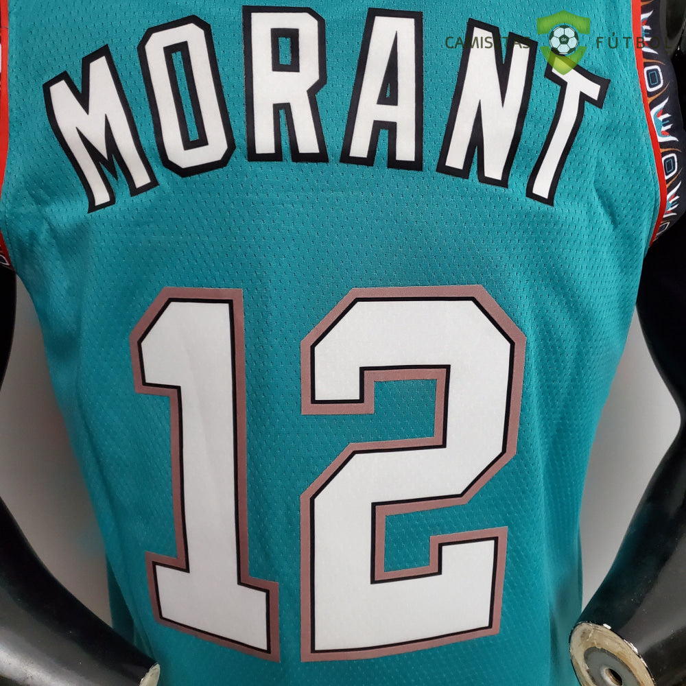 Camiseta Memphis Grizzlies 21-22 - Ja Morant 12 Verde Azulado Nba