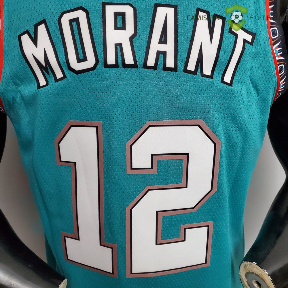 Camiseta Memphis Grizzlies 21-22 - Ja Morant 12 Verde Azulado Nba