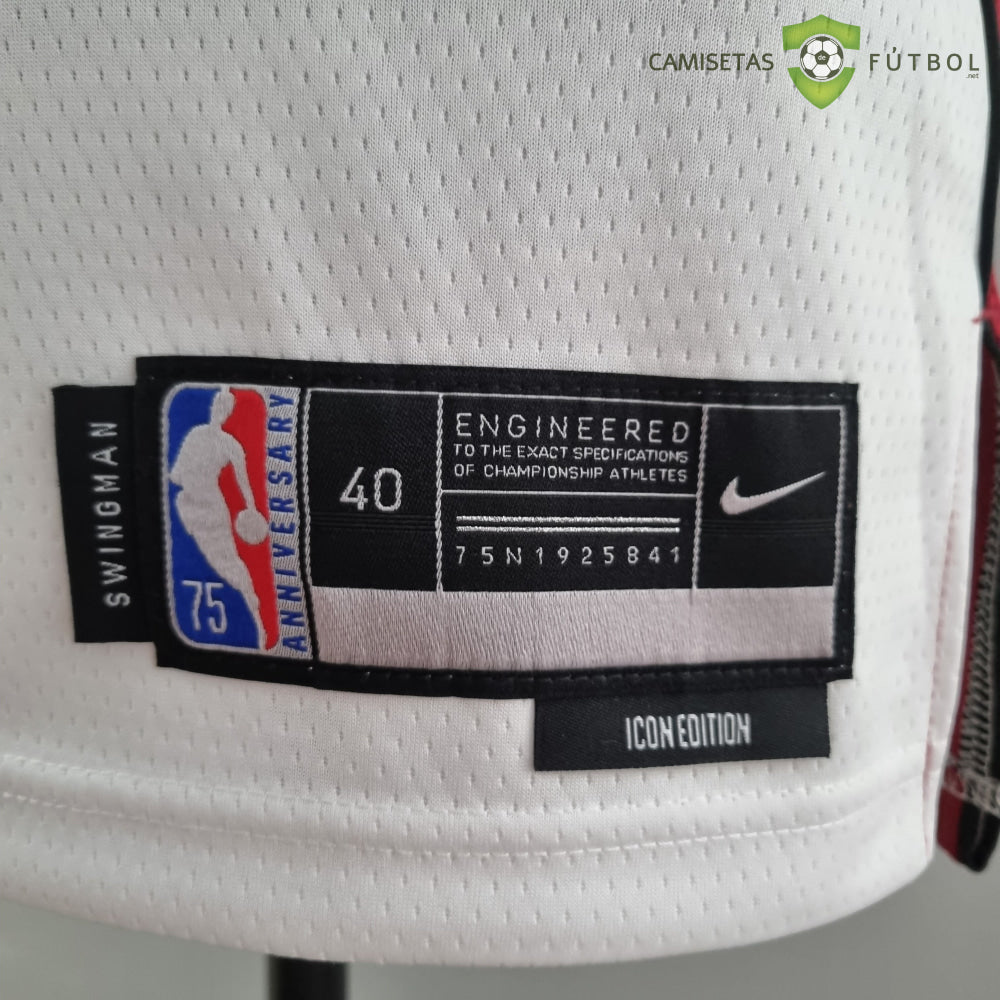 Camiseta Miami Heat 21-22 - Bam Adebayo 13 Blanco Nba