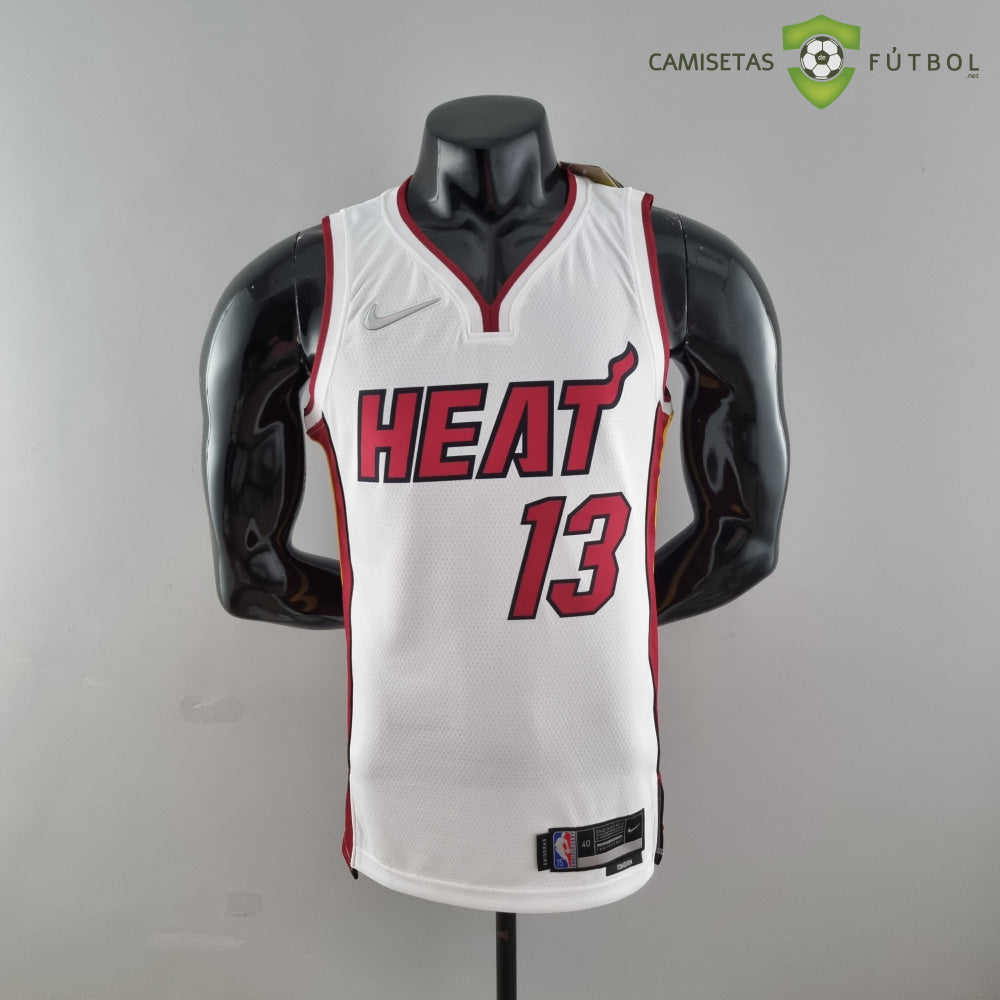Camiseta Miami Heat 21-22 - Bam Adebayo 13 Blanco Nba