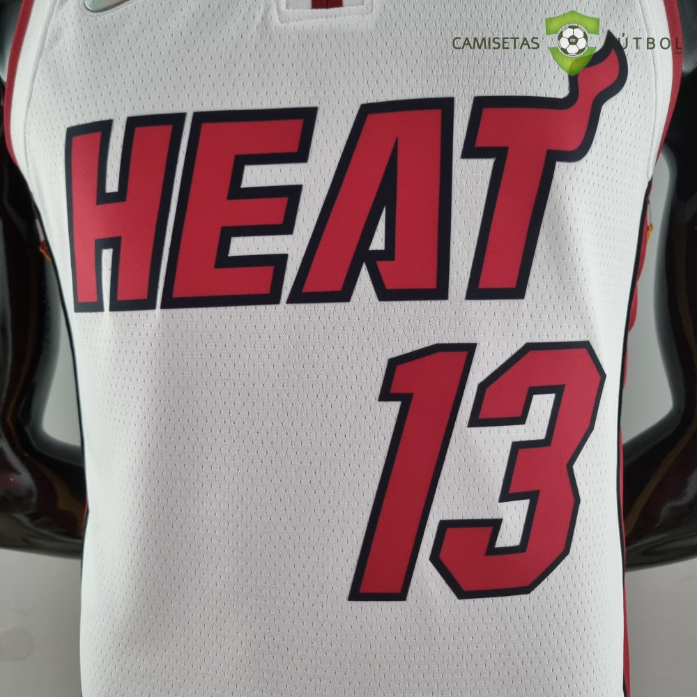 Camiseta Miami Heat 21-22 - Bam Adebayo 13 Blanco Nba