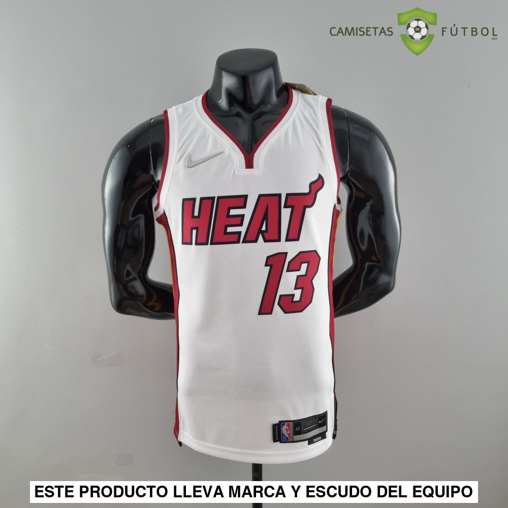 Camiseta Miami Heat 21-22 - Bam Adebayo 13 Blanco Nba