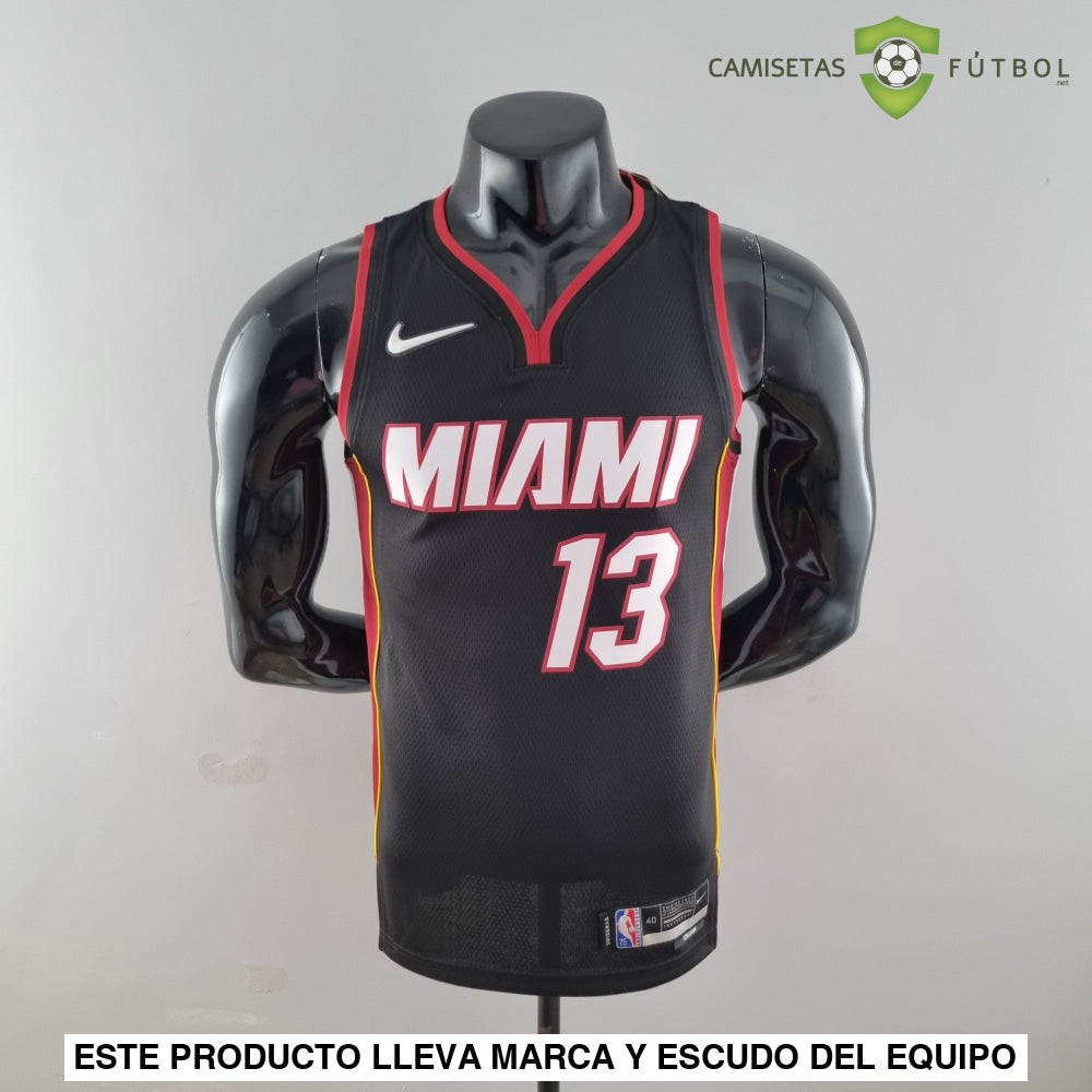 Camiseta Miami Heat 21-22 - Bam Adebayo 13 Negro Nba
