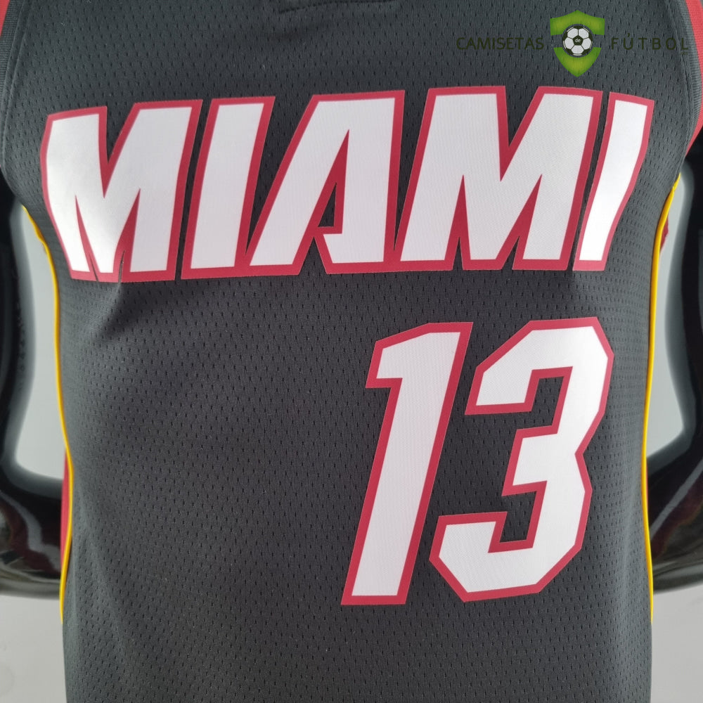 Camiseta Miami Heat 21-22 - Bam Adebayo 13 Negro Nba