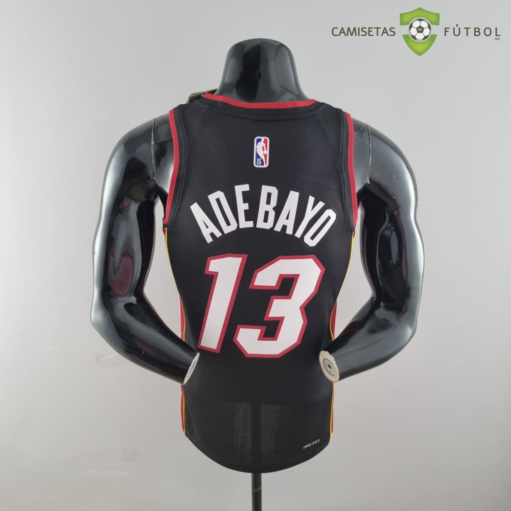 Camiseta Miami Heat 21-22 - Bam Adebayo 13 Negro Nba