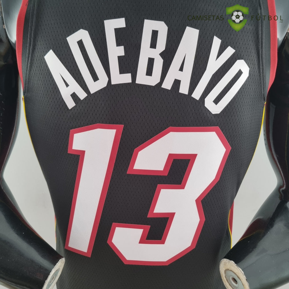 Camiseta Miami Heat 21-22 - Bam Adebayo 13 Negro Nba
