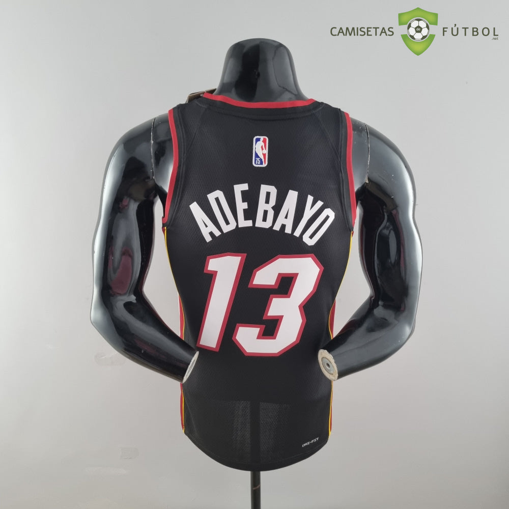 Camiseta Miami Heat 21-22 - Bam Adebayo 13 Negro Nba