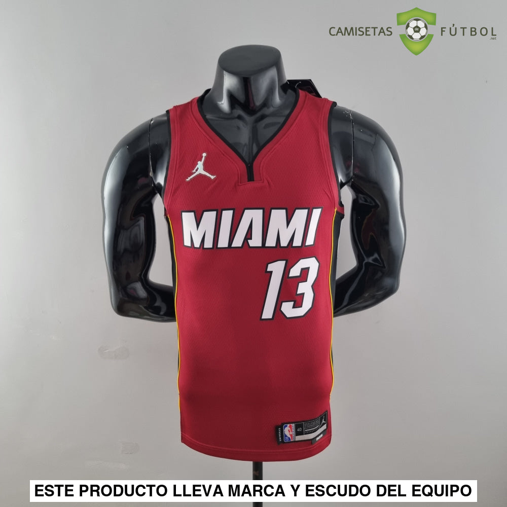 Camiseta Miami Heat 21-22 - Bam Adebayo 13 Rojo Nba