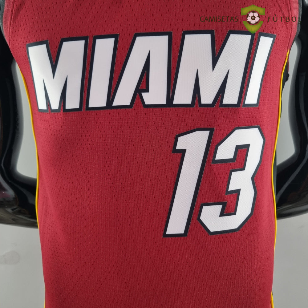Camiseta Miami Heat 21-22 - Bam Adebayo 13 Rojo Nba
