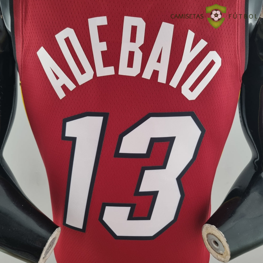 Camiseta Miami Heat 21-22 - Bam Adebayo 13 Rojo Nba