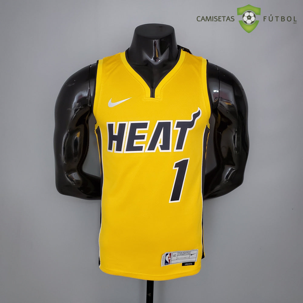 Camiseta Miami Heat 21-22 - Chris Bosh 1 Earned Edition Nba
