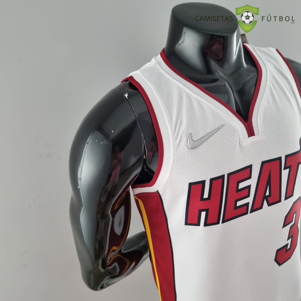 Camiseta Miami Heat 21-22 - Dwyane Wade 3 Blanco Nba