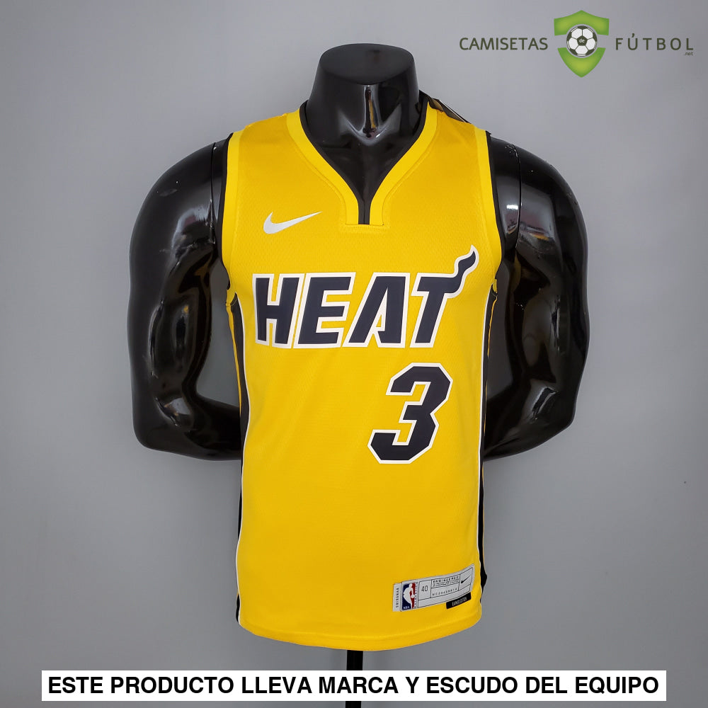 Camiseta Miami Heat 21-22 - Dwyane Wade 3 Earned Edition Nba