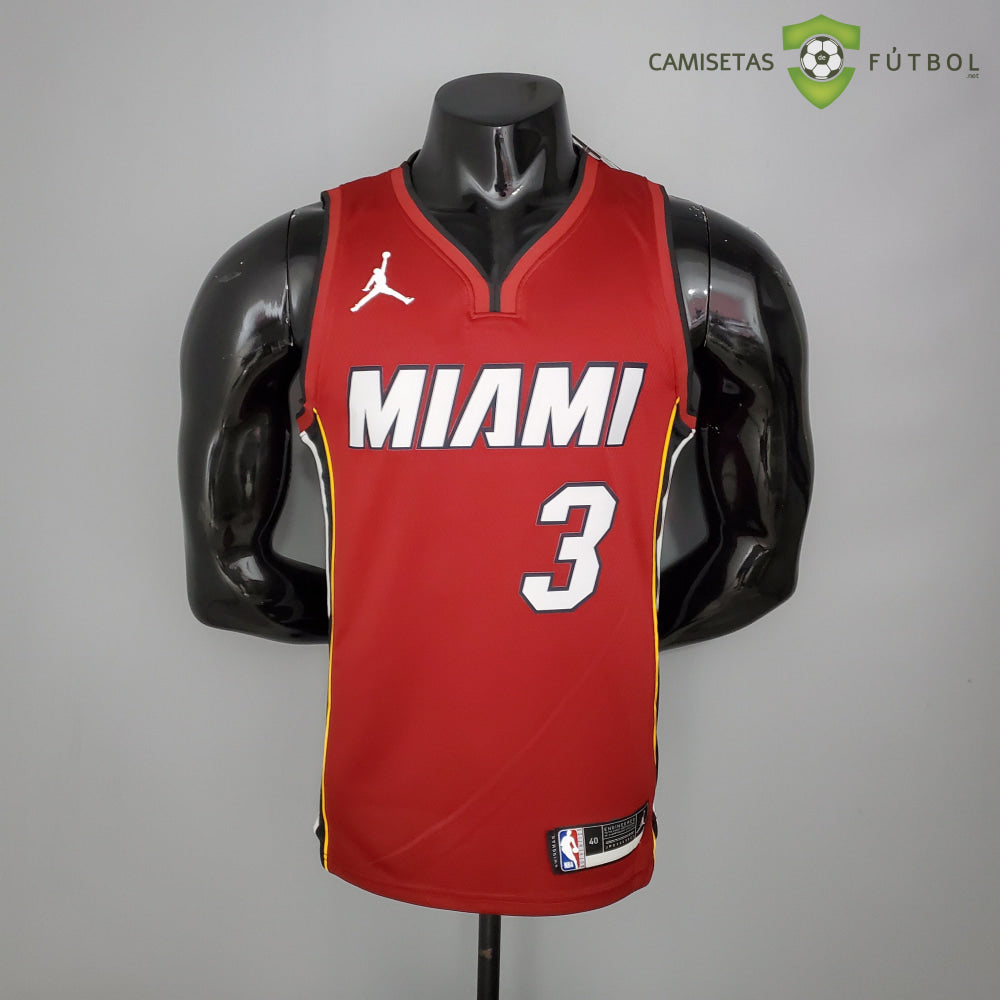 Camiseta Miami Heat 21-22 - Dwyane Wade 3 Rojo Nba