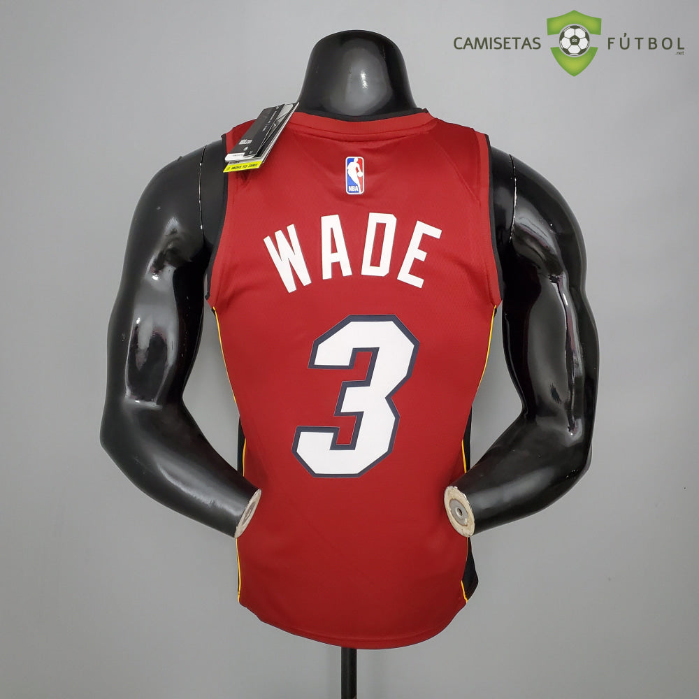 Camiseta Miami Heat 21-22 - Dwyane Wade 3 Rojo Nba