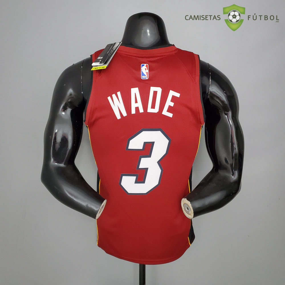 Camiseta Miami Heat 21-22 - Dwyane Wade 3 Rojo Nba