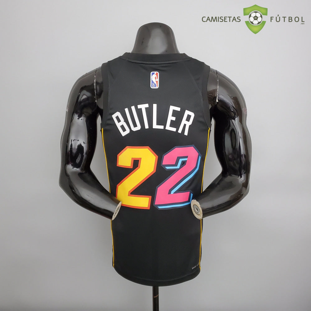 Camiseta Miami Heat 21-22 - Jimmy Butler 22 Negro/Colores Nba