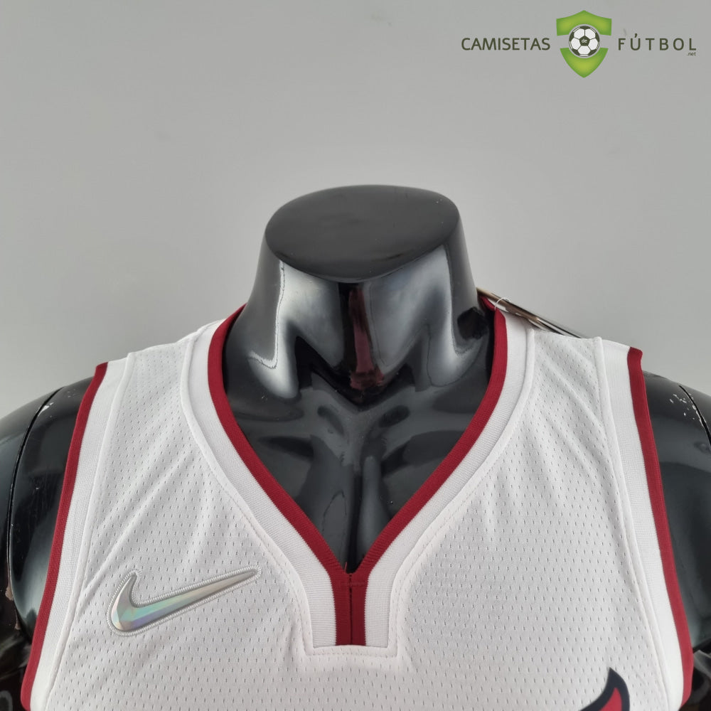 Camiseta Miami Heat 21-22 - Lebron James 6 Blanco Nba