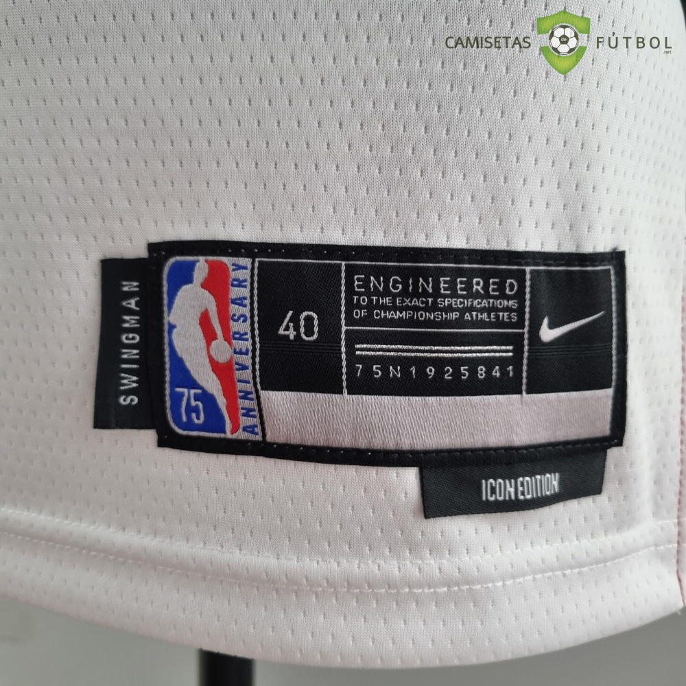 Camiseta Miami Heat 21-22 - Lebron James 6 Blanco Nba