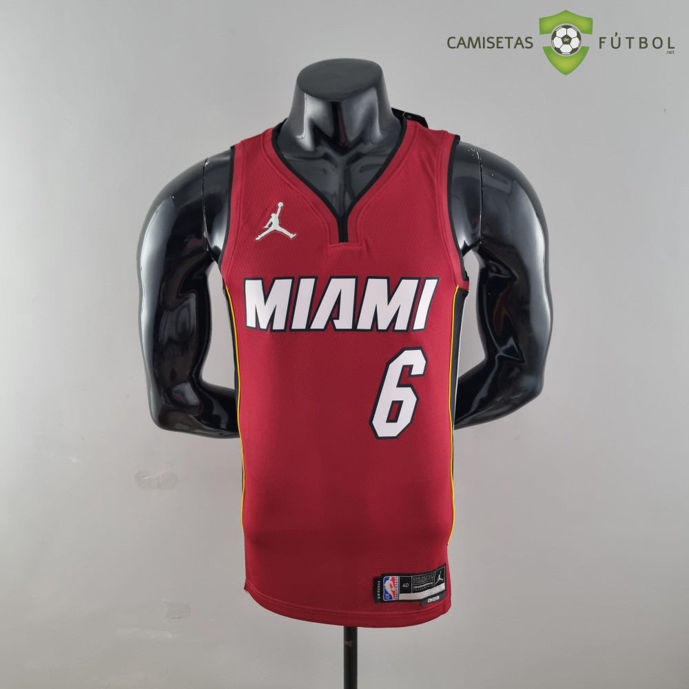 Camiseta Miami Heat 21-22 - Lebron James 6 Rojo Nba