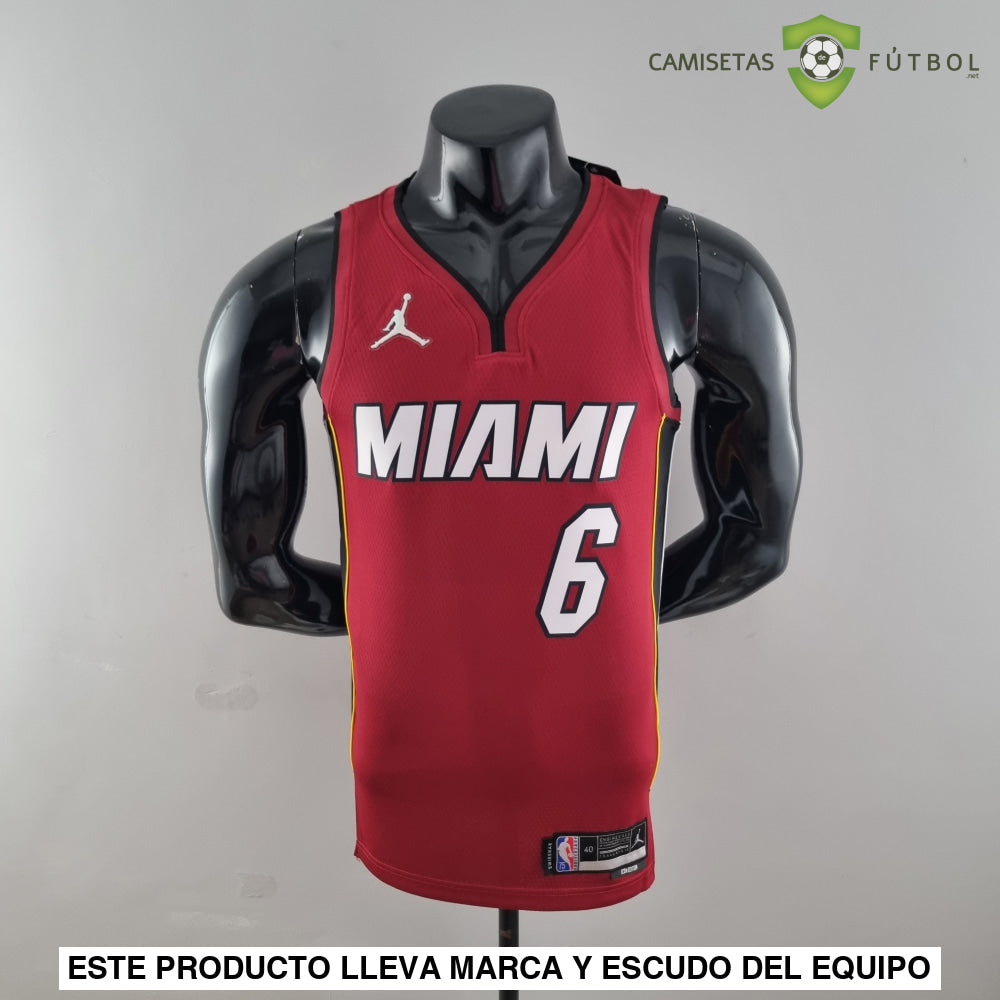 Camiseta Miami Heat 21-22 - Lebron James 6 Rojo Nba