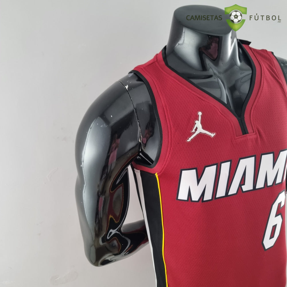 Camiseta Miami Heat 21-22 - Lebron James 6 Rojo Nba