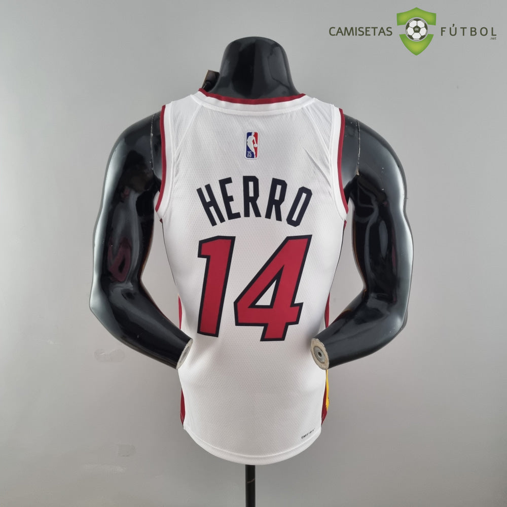 Camiseta Miami Heat 21-22 - Tyler Herro 14 Blanco Nba