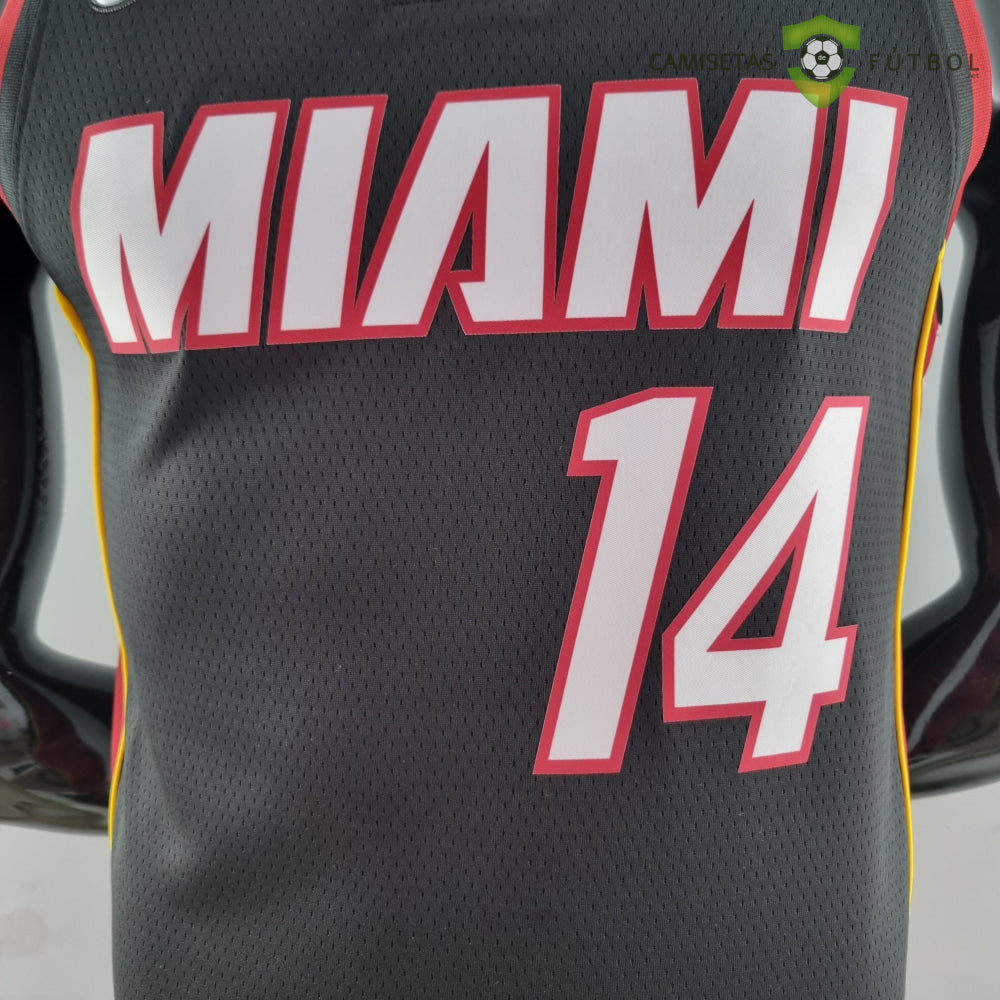 Camiseta Miami Heat 21-22 - Tyler Herro 14 Negro Nba