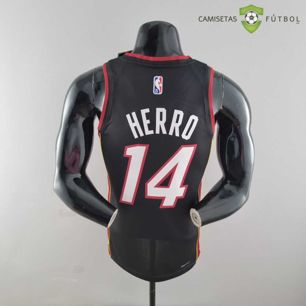 Camiseta Miami Heat 21-22 - Tyler Herro 14 Negro Nba